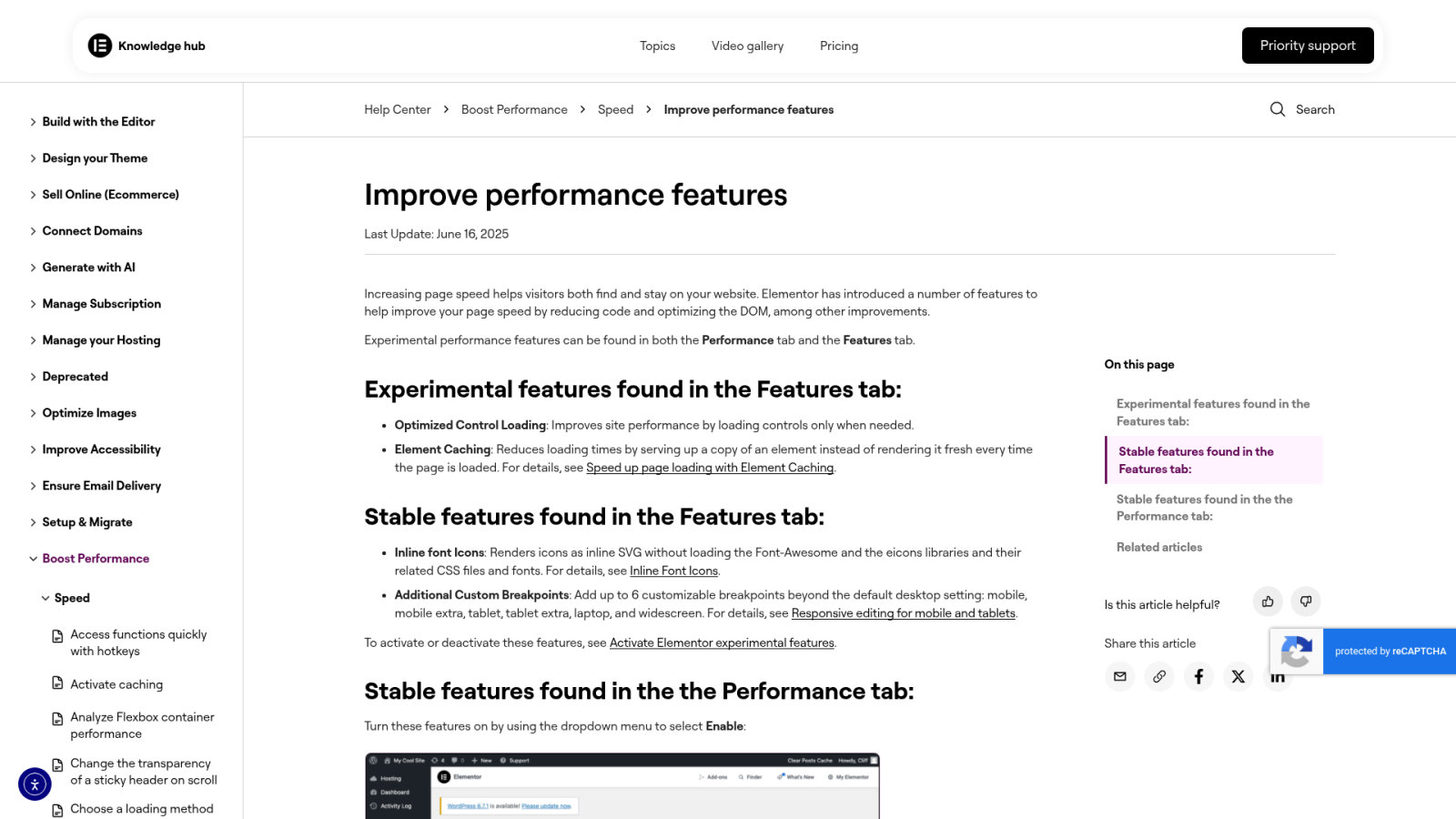 Performance technique et gestion de la vitesse de chargement